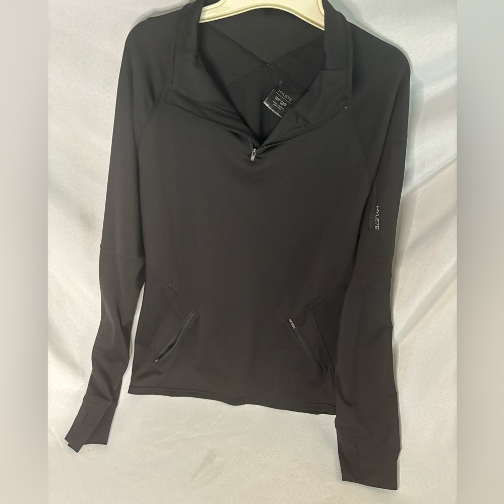 Hylete Gray‎ Zippered Performance Hoodie